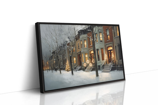 Warm Lights on a Winter Street