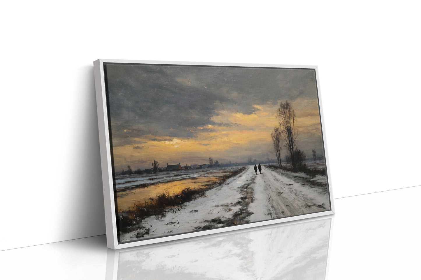 Frost Path To Golden Horizon