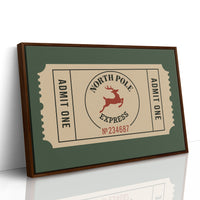 North Pole Express Ticket Print