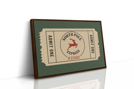 North Pole Express Ticket Print