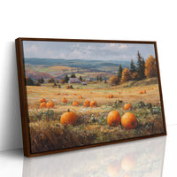 Pumpkins Rest In Rolling Hills