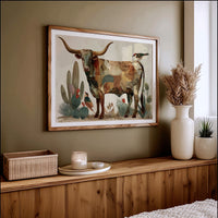 Desert Birds Dance With Longhorn