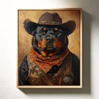 Rottweiler Ranger in the Wild West