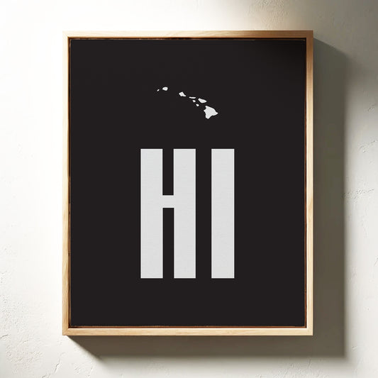 Islands Float Above Modern Letters