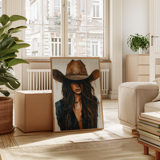Whiskey Dust – Bold Western Cowgirl Print