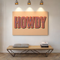 Retro HOWDY Gradient Typography