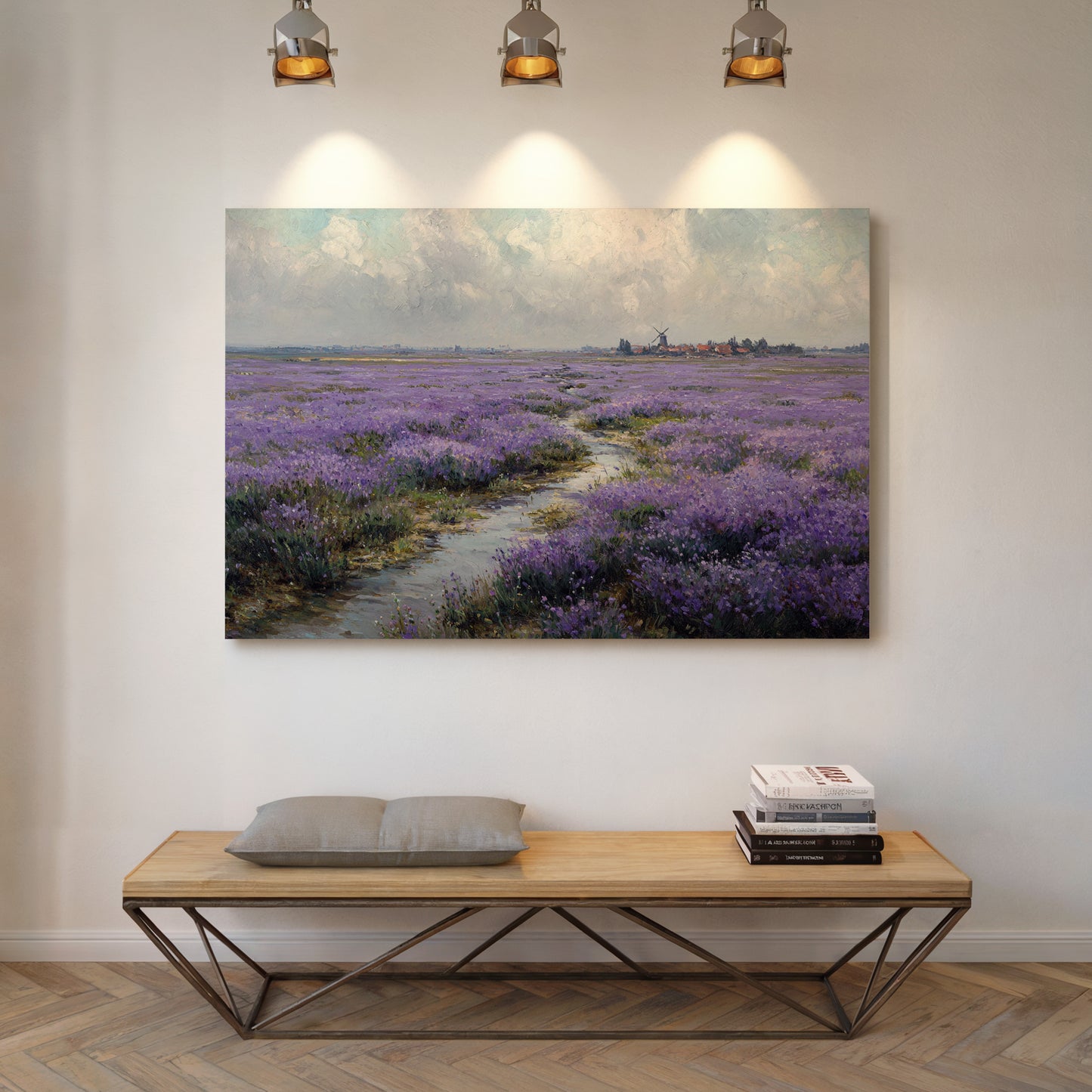 Lavender Paths Lead To Windmills