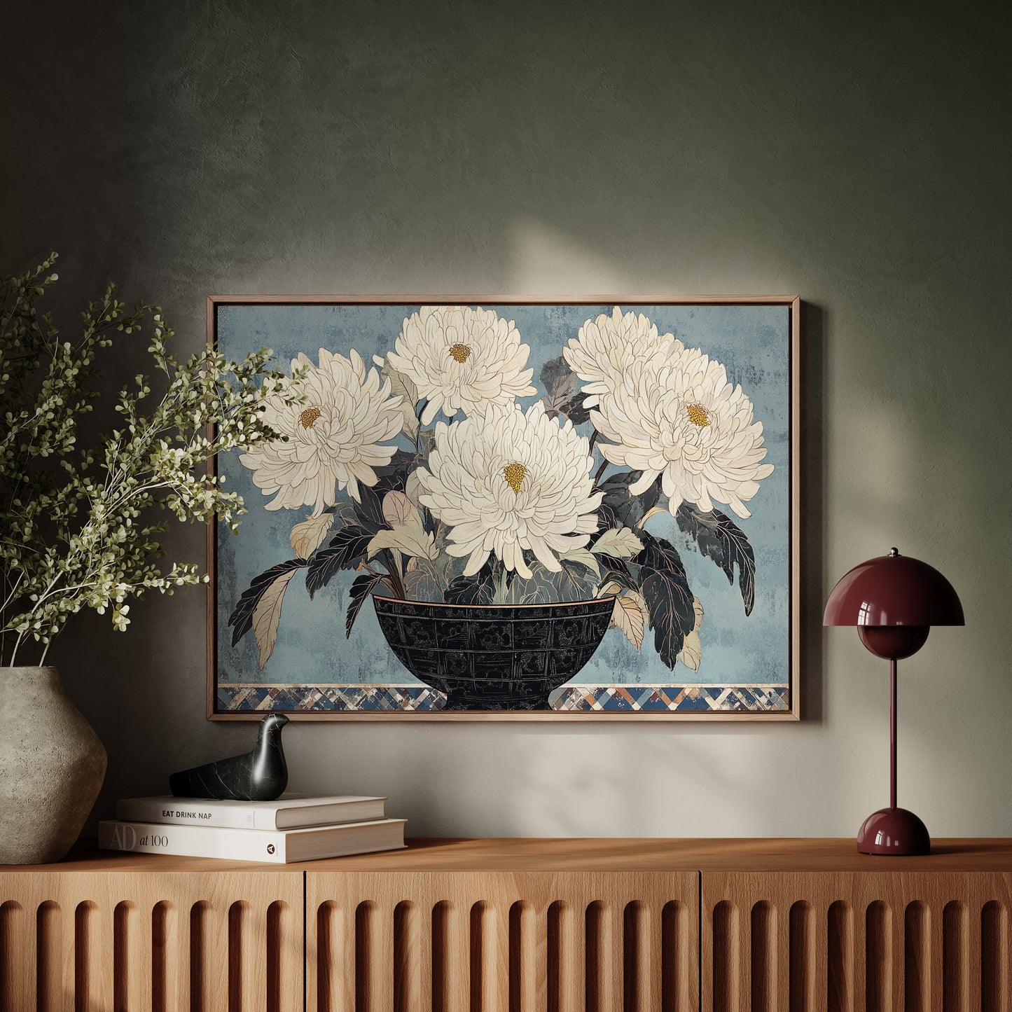 Chrysanthemums Bow To Winter's Song