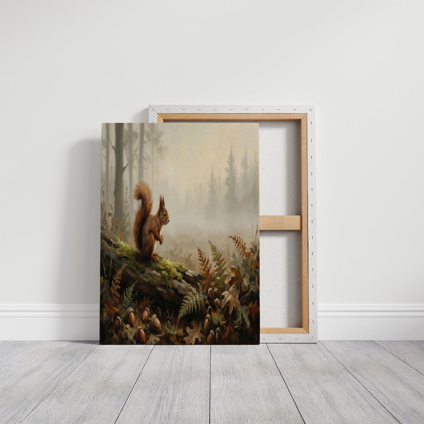 Squirrel Among the Acorns