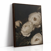 Ivory Roses in Baroque Shadow