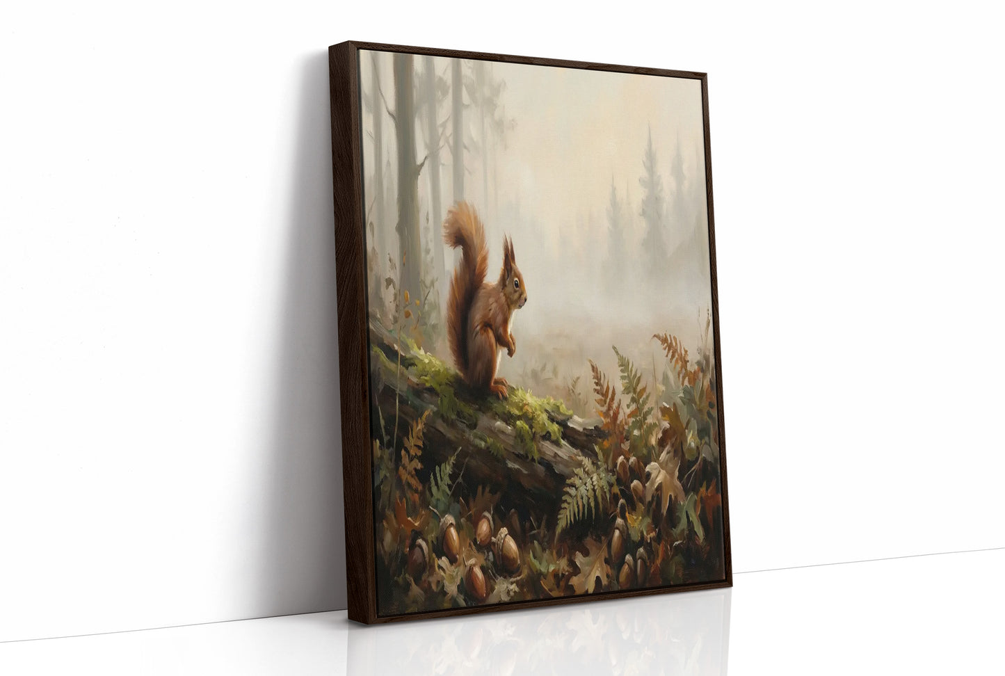 Squirrel Among the Acorns