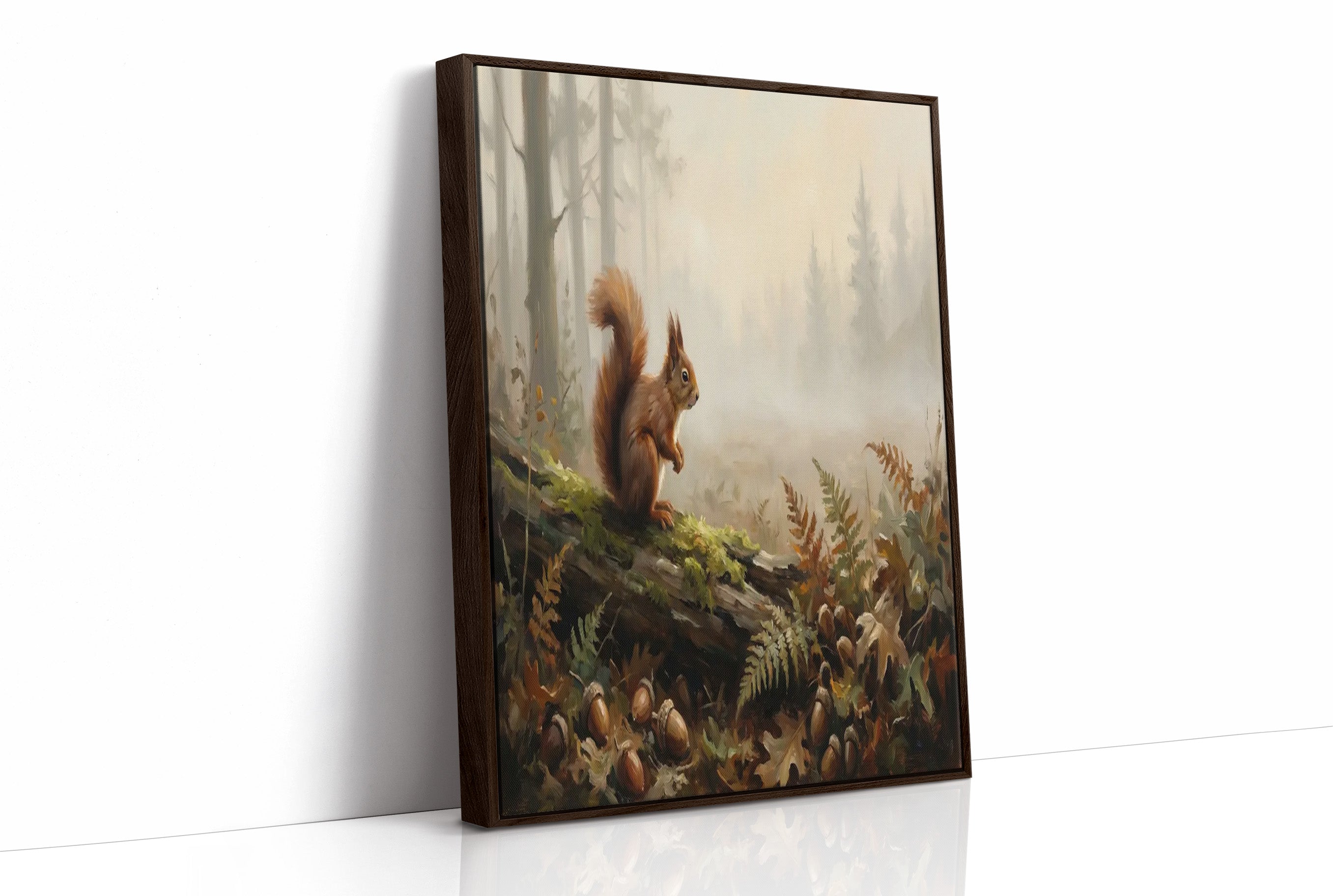 Squirrel Among the Acorns