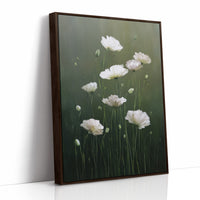 White Blooms in Quiet Green