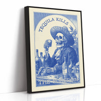 Saloon Blues In Cobalt Ink