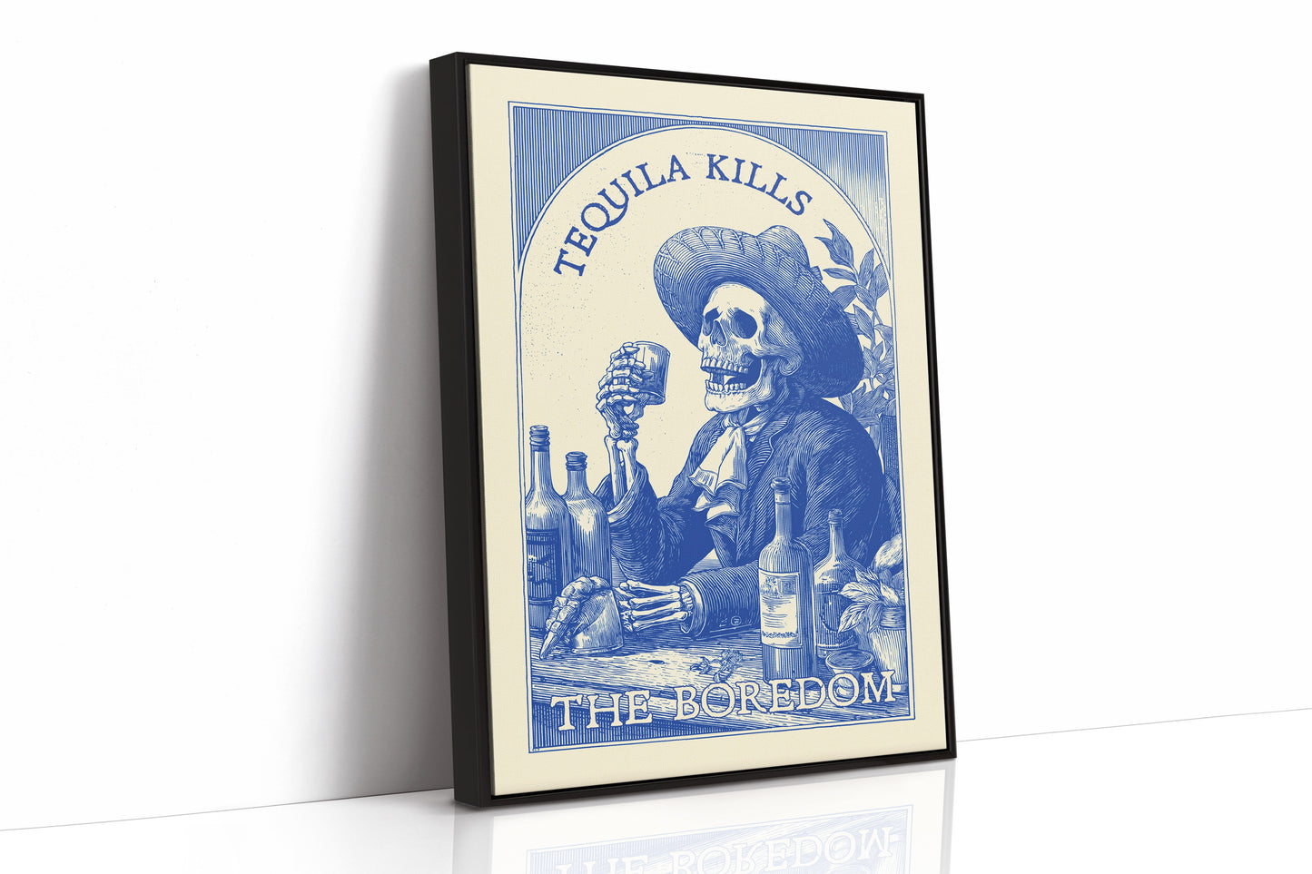 Saloon Blues In Cobalt Ink