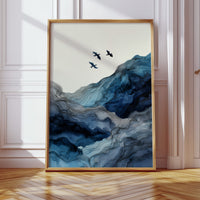 Flight Over Cerulean Peaks