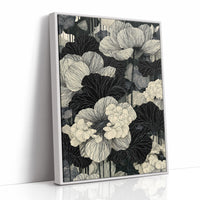 Poppies in Fine Black Ink