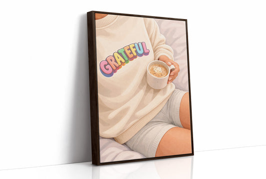 Rainbow Gratitude Embraces Morning Ritual