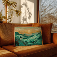 Ocean Mountains Dance At Dawn