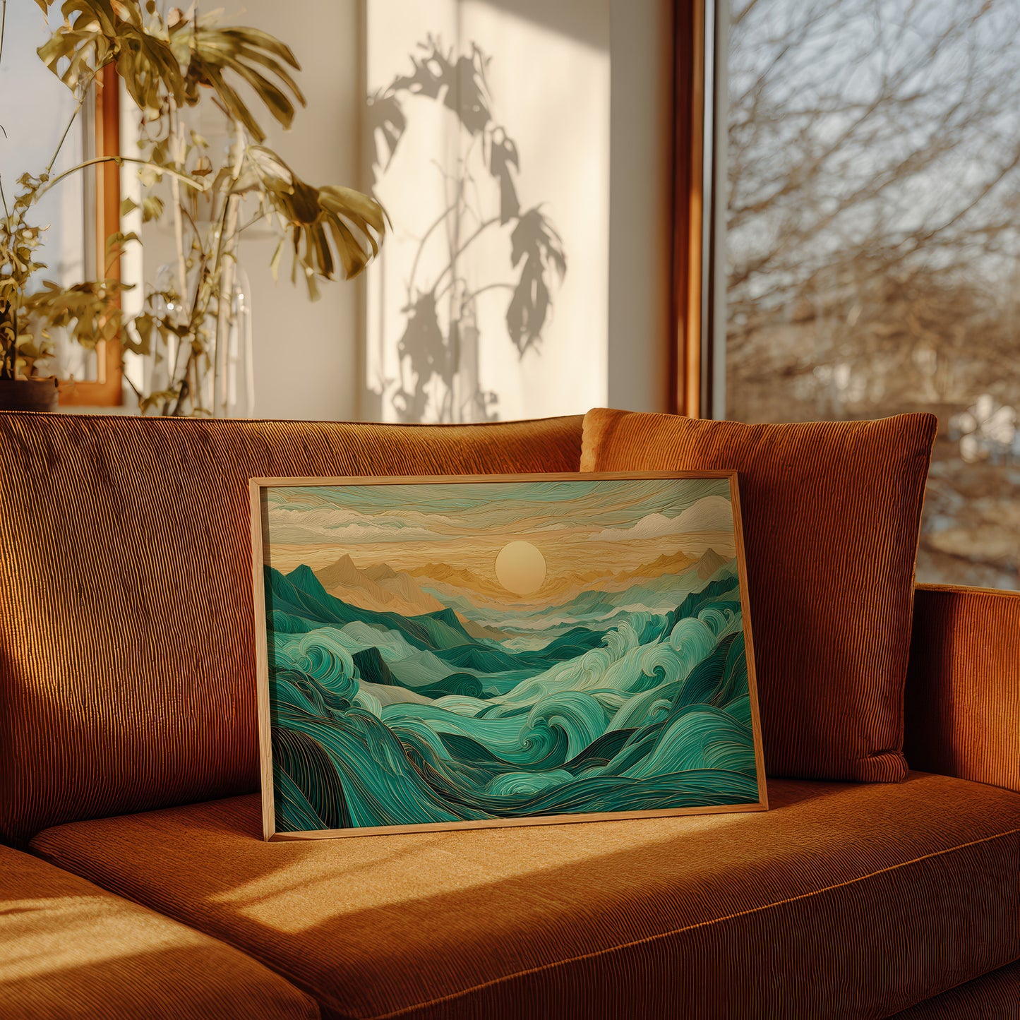 Ocean Mountains Dance At Dawn