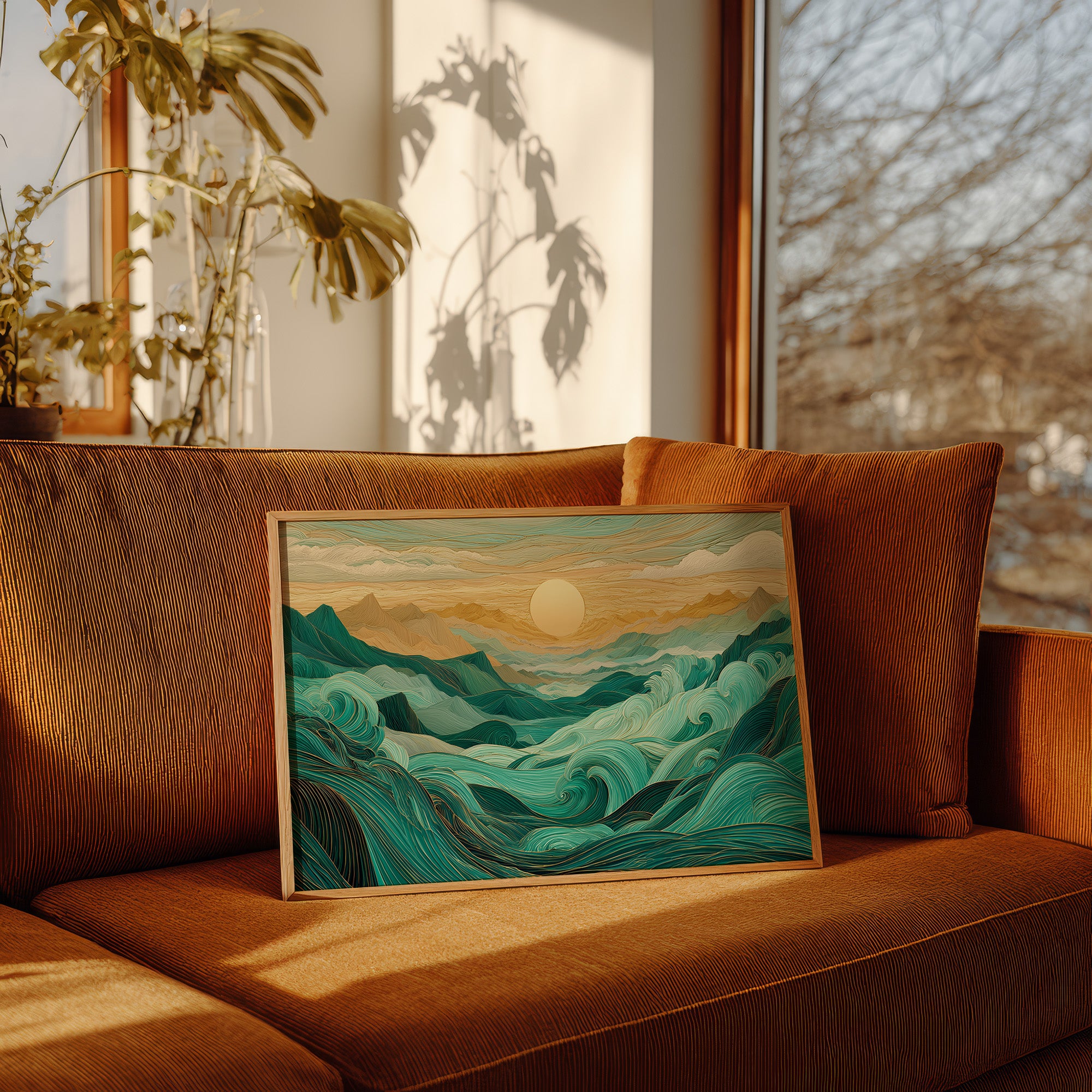 Ocean Mountains Dance At Dawn