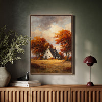 Harvest Glow Beneath Gilded Leaves