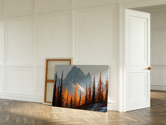 Autumn Fire Meets Mountain Frost