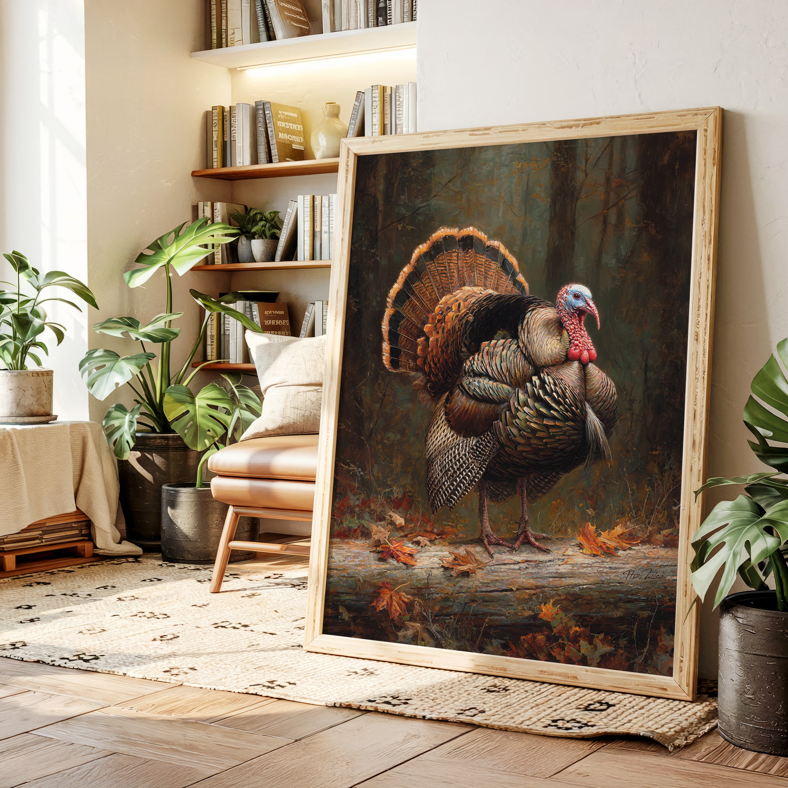 Autumn's Wild Turkey Stands Proud