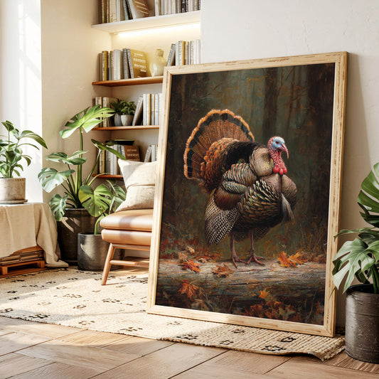 Autumn's Wild Turkey Stands Proud