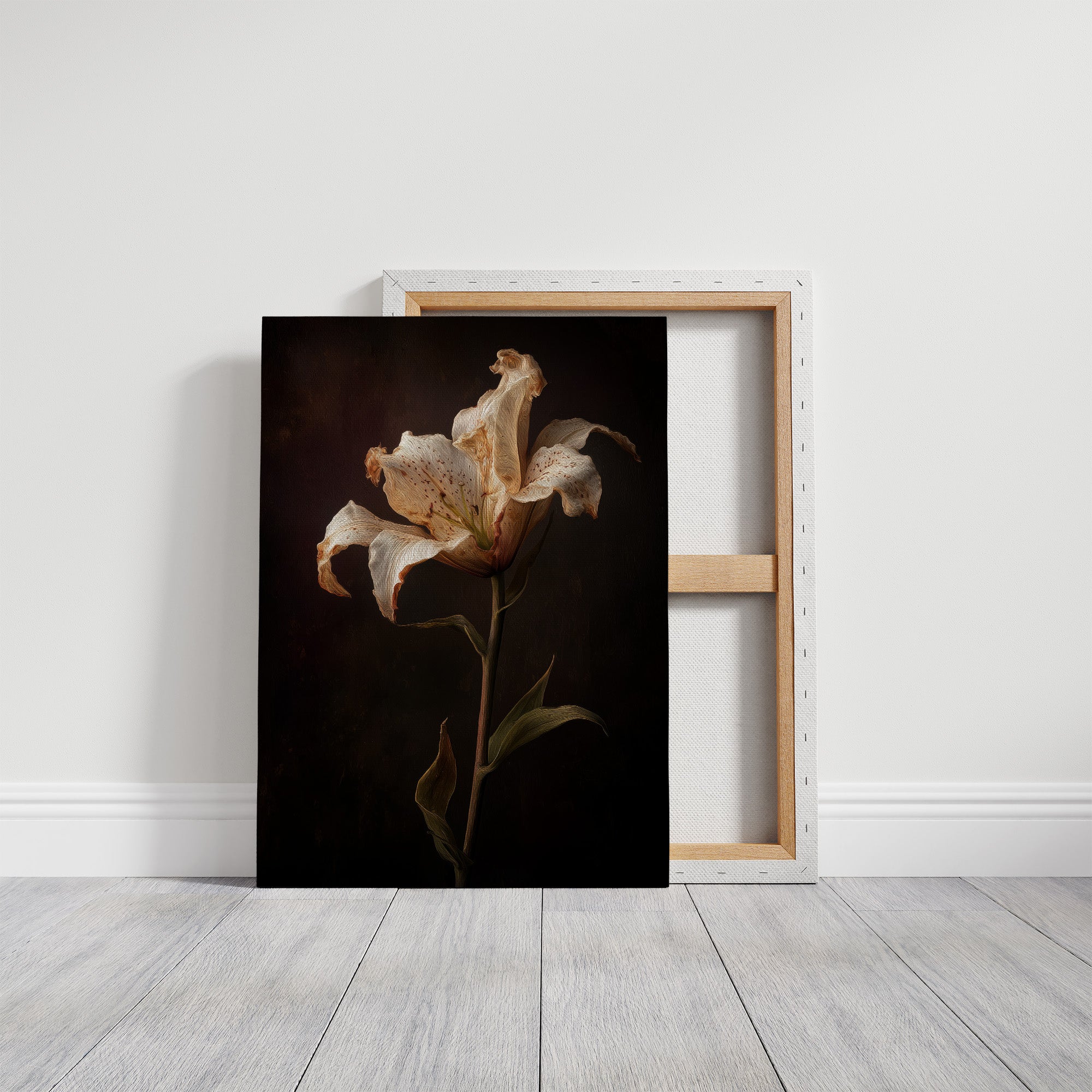 Solitary Bloom Against Midnight Depths