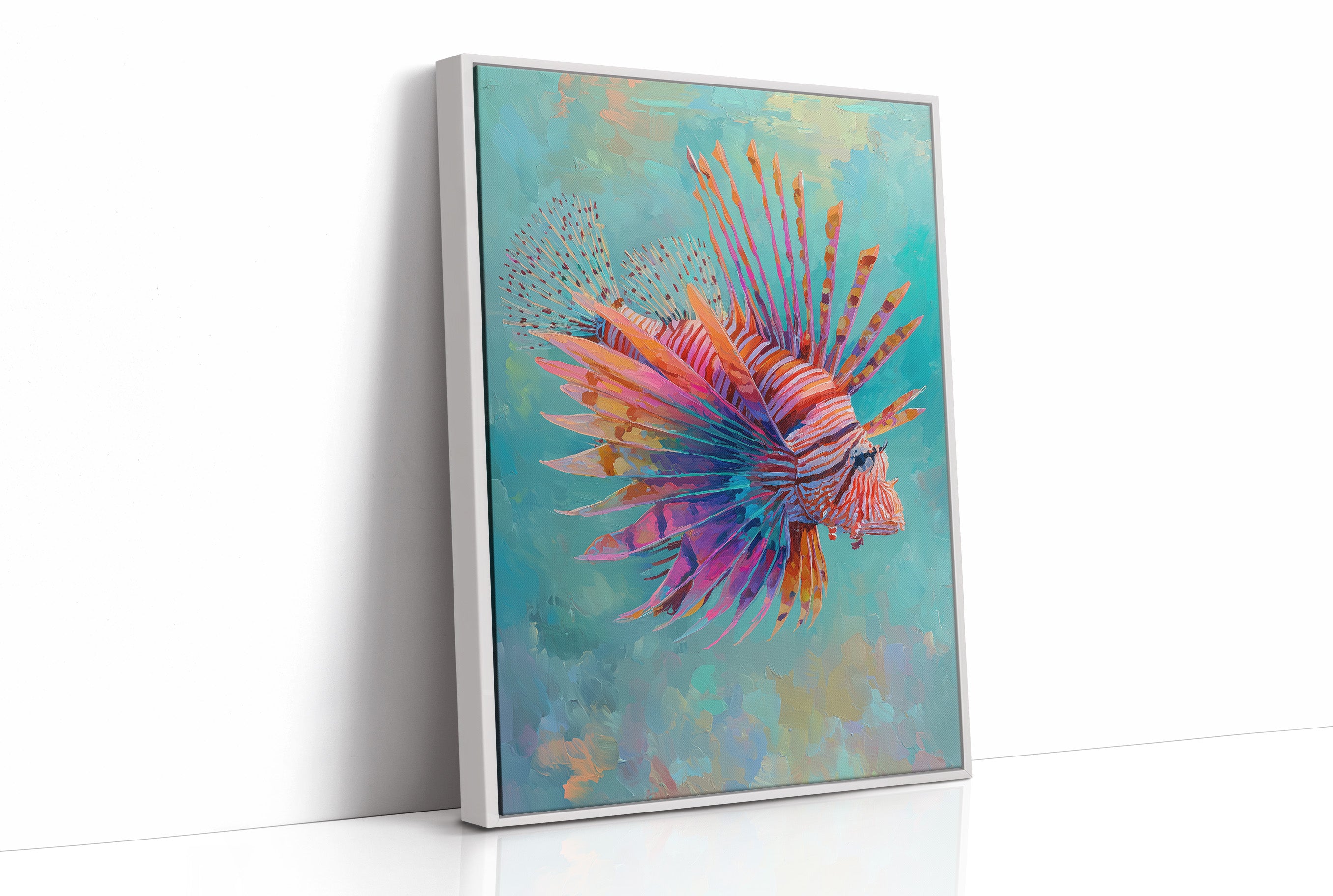 Vibrant Spines Pierce Aqua Depths