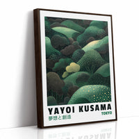 Abstract Green Dreamscape – Kusama-Inspired Forest