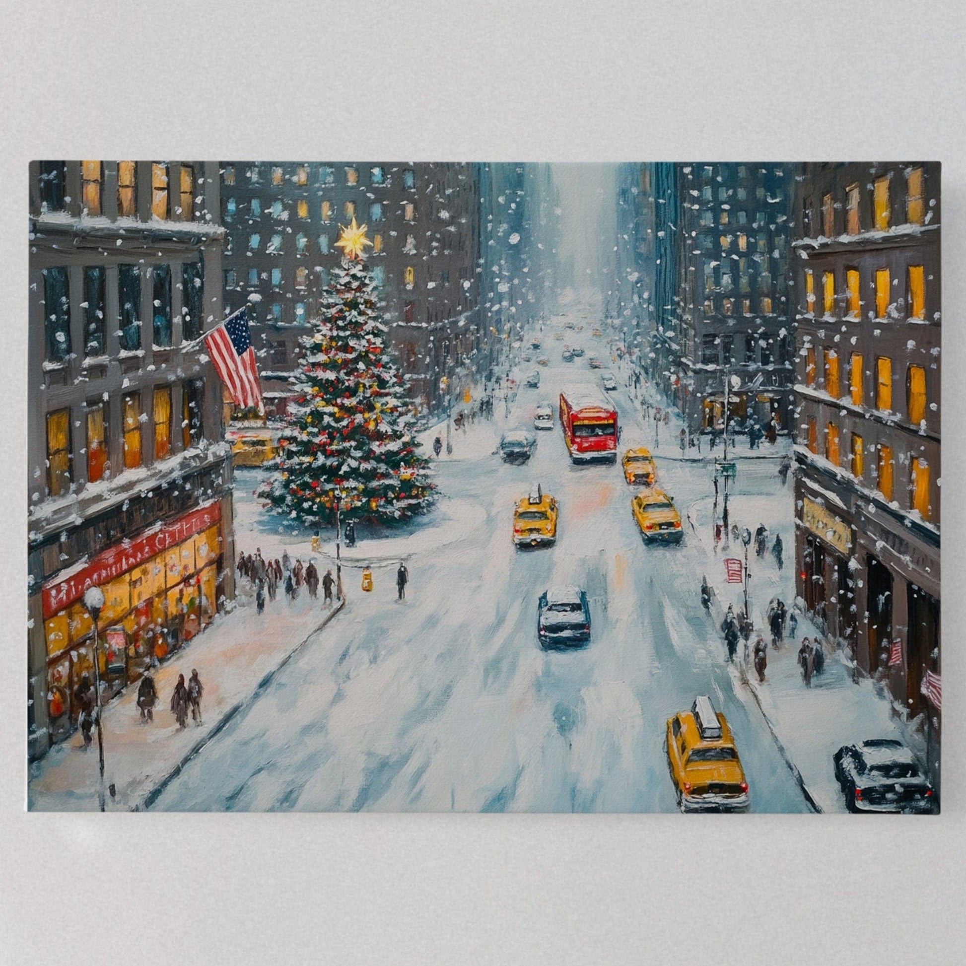 Manhattan's Christmas Ballet In Snow