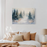 Snow Softens The Forest Path