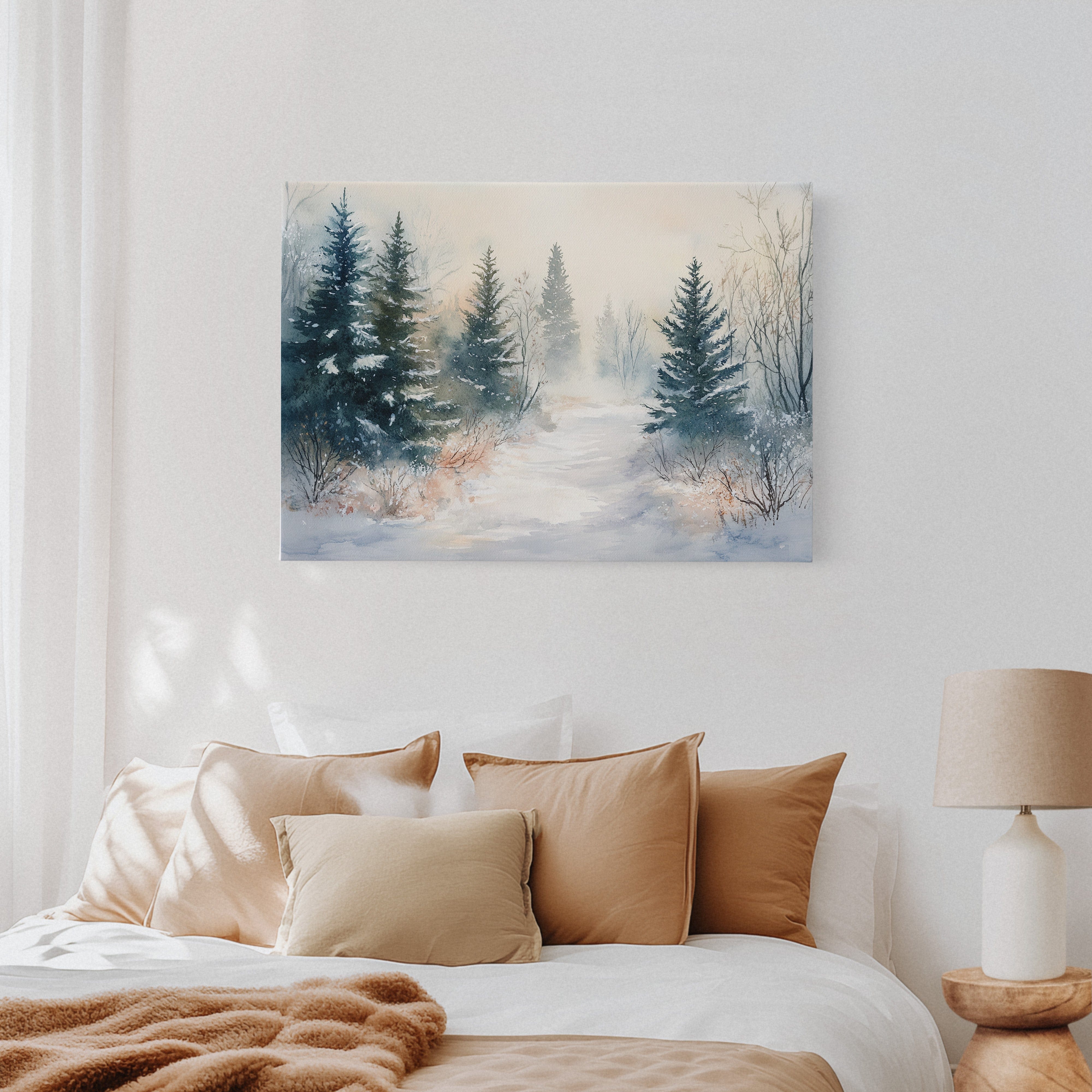 Snow Softens The Forest Path