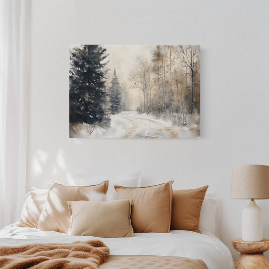 Snow Winds Through Silent Pines