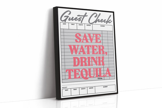 Pink Words On Restaurant Bills