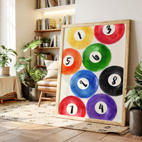 Lucky Numbers Dance In Watercolor