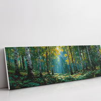 Sunlit Birch Forest