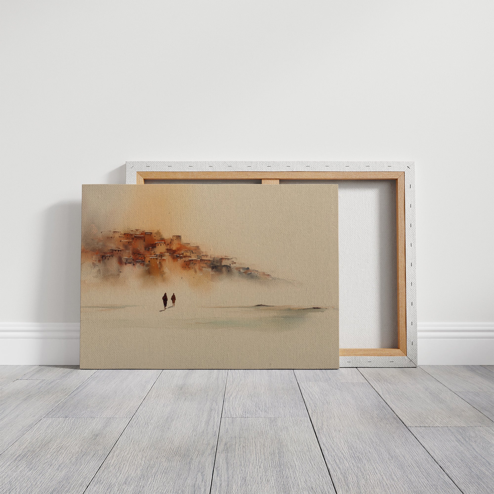 Travelers In Morning Mist