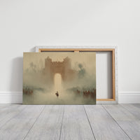Ancient Gateway Beckons Through Desert Haze