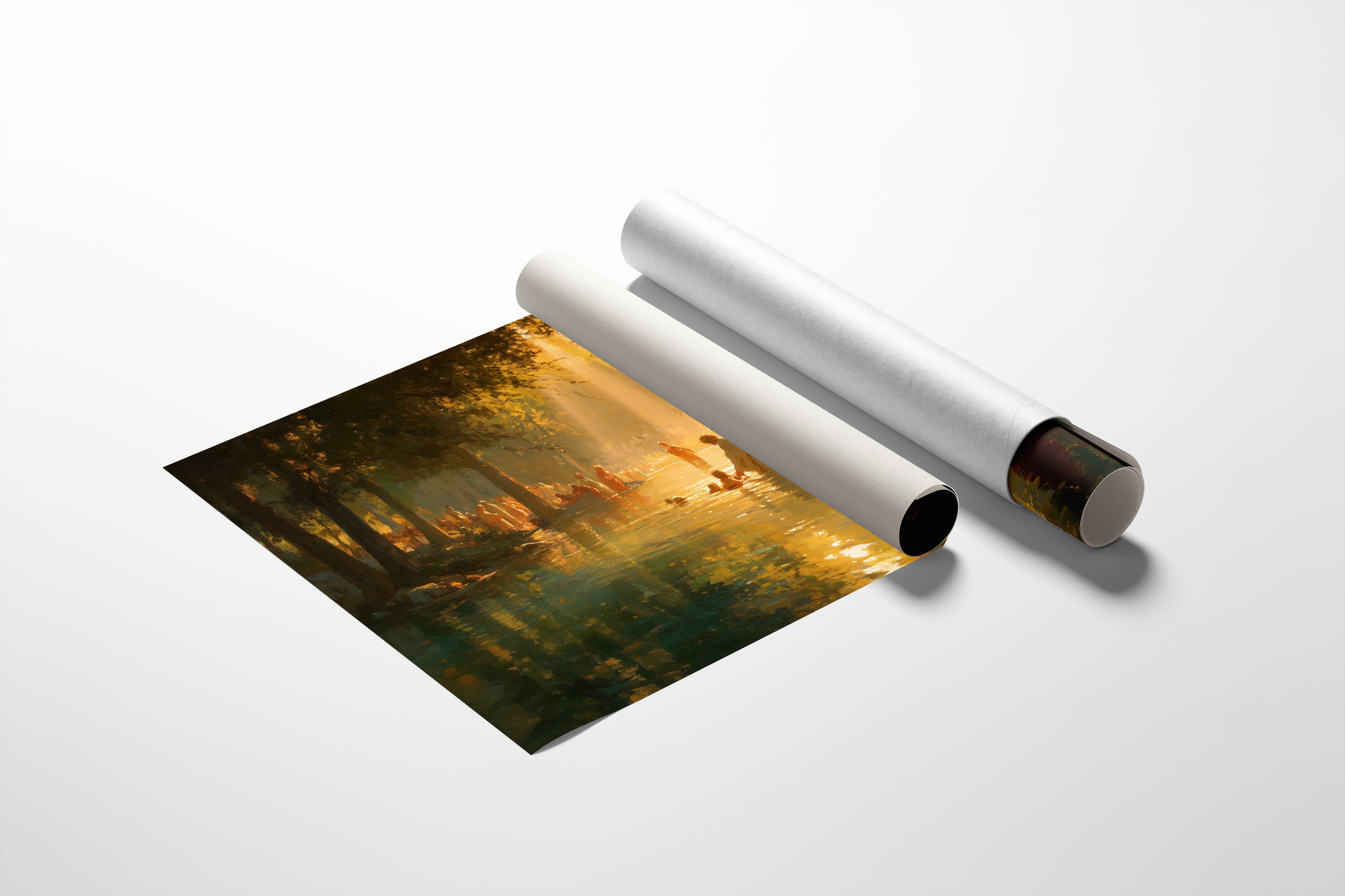 Sacred Waters Bathed In Light