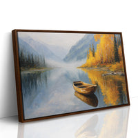 Autumn Canoe Waits For Adventure