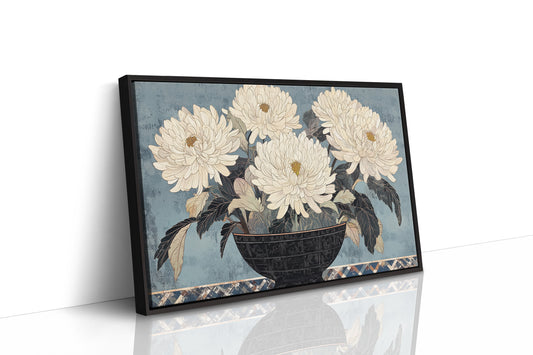 Chrysanthemums Bow To Winter's Song