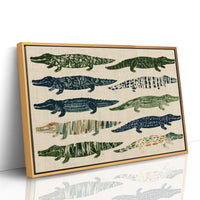 Ten Painted Alligators