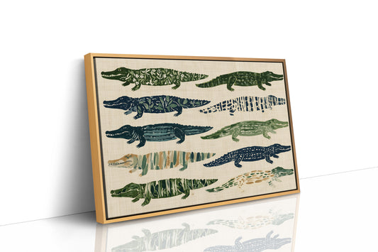 Ten Painted Alligators