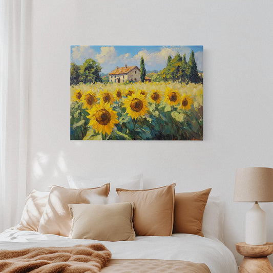 Summer Blooms Near Tuscan Stone