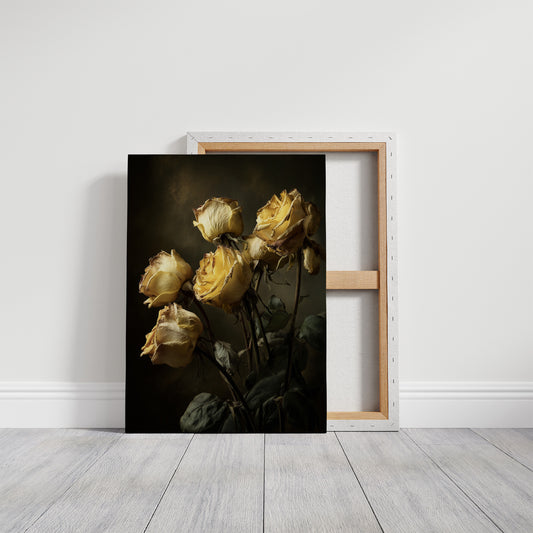 Faded Gold Against Midnight Walls