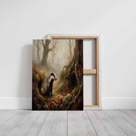 Badger at the Root Den