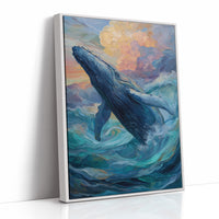 Cerulean Giant Beneath Sunset Skies